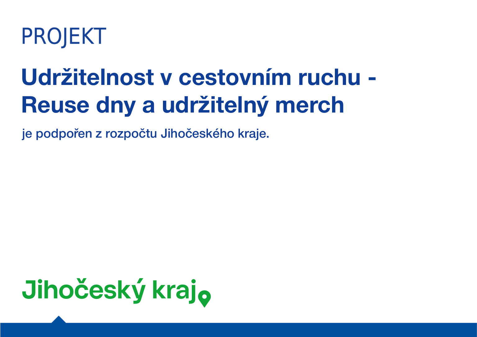 Udržitelnost v cestovním ruchu – Reuse dny a udržitelný merch